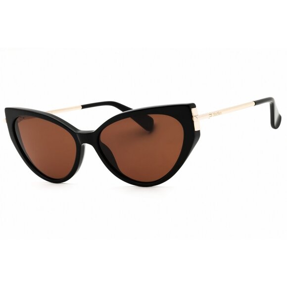 MAX MARA MM0028-01E-57 Sunglasses Size 57mm 135mm 15 black shiny SUNGLASSES